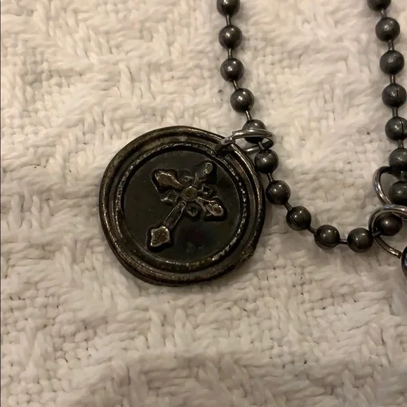 Stamped Letter “F” Necklace - Picture 6 of 8